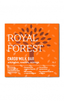 Шоколад из кэроба Royal Forest апельсин, имбирь, корица, 75 г
